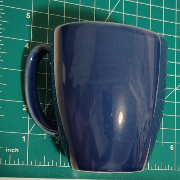 Corelle Stonewear Mugs Colbalt Blue Coffee Cups Set of 4 12oz Kitchen Wear Home - Picture 8 of 8